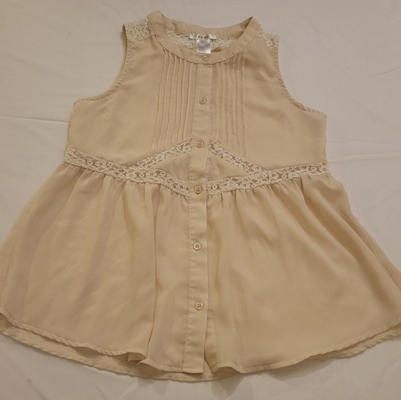 💵3/$20 Vintage Lace Embellished Sleeveless Tank. Size Small - Picture 13 of 14